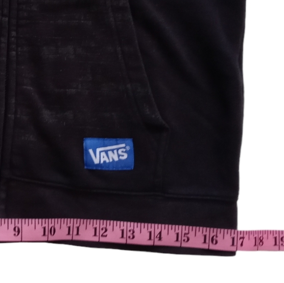 VANS YOUTH ZIPPER UP LONG SLEEVE HOODIE. SIZE XL. COLOR BLACK. - Picture 9 of 15